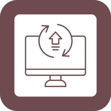 Web Kullanımı için Simgeyi Yükselt, Vektör İllüstrasyonu