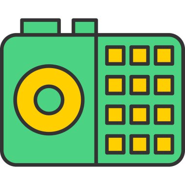 Web Kullanımı için Eski Telefon Sözcüsü Simgesi, Vektör İllüstrasyonu