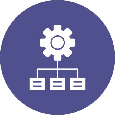 Web Kullanımı için Hiyerarşi Simgesi, Vektör İllüstrasyonu