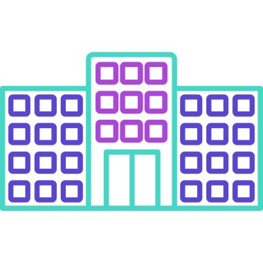 Web Kullanımı için Ofis Simgesi, Vektör İllüstrasyonu