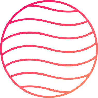 Web Kullanımı için Gezegen Simgesi, Vektör İllüstrasyonu