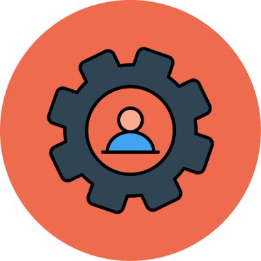 Web Kullanımı için Kullanıcı Simgesi, Vektör İllüstrasyonu