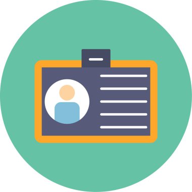 Web kullanımı için Üyelik Simgesi, Vektör İllüstrasyonu