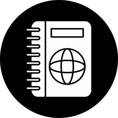 Web Kullanımı için Kitap Simgesi, Vektör İllüstrasyonu