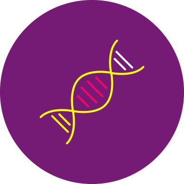 Web Kullanımı için DNA Simgesi, Vektör İllüstrasyonu