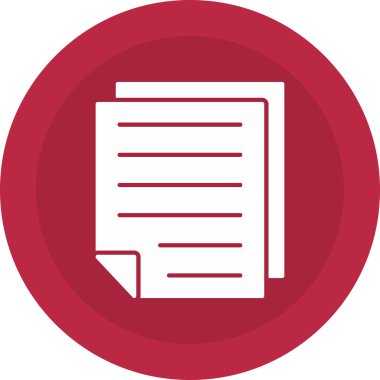 Web Kullanımı için Not Simgesi, Vektör İllüstrasyonu