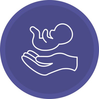 Web Kullanımı için Doğum Simgesi, Vektör İllüstrasyonu