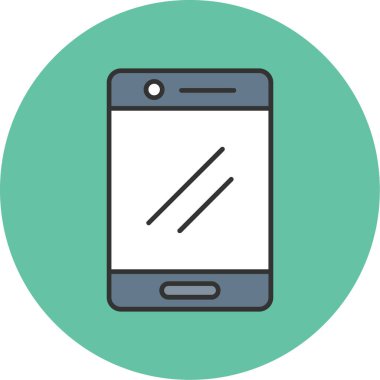 Web Kullanımı için Akıllı Telefon Simgesi, Vektör İllüstrasyonu