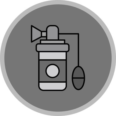 Web Kullanımı için Göğüs Pompası Simgesi, Vektör İllüstrasyonu