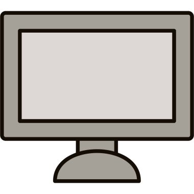 Web Kullanımı için Bilgisayar Simgesi, Vektör İllüstrasyonu