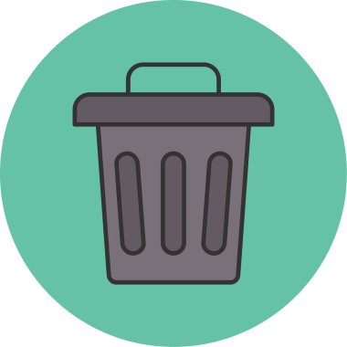 Bin Simge, Web Kullanımı için Vektör İllüstrasyonu