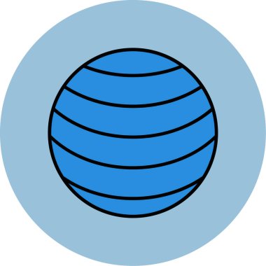 Web Kullanımı için Neptün Simgesi, Vektör İllüstrasyonu