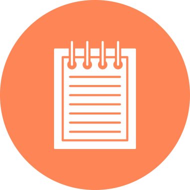 Web Kullanımı için Not Simgesi, Vektör İllüstrasyonu