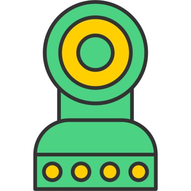 Web Kullanımı için Web Kamera Simgesi, Vektör İllüstrasyonu