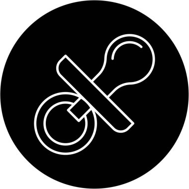 Web Kullanımı İçin Emzik Simgesi, Vektör İllüstrasyonu