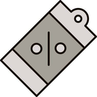 Web Kullanımı için Satış Etiketi Simgesi, Vektör İllüstrasyonu