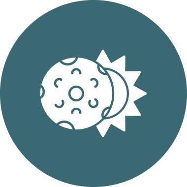 Web Kullanımı İçin Tutulma Simgesi, Vektör İllüstrasyonu