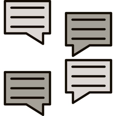 Web Kullanımı için İleti Simgesi, Vektör İllüstrasyonu