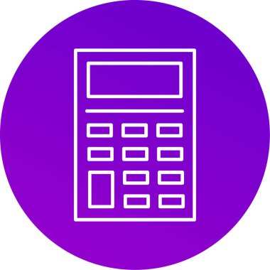 Web Kullanımı için Hesap Makinesi Simgesi, Vektör Resimleri