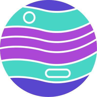 Jüpiter Simgesi, Web Kullanımı için Vektör İllüstrasyonu