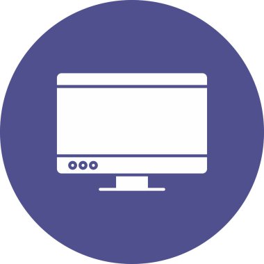 Web Kullanımı için Bilgisayar Simgesi, Vektör İllüstrasyonu