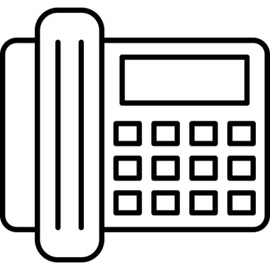 Telefon. svg Simgesi, Web Kullanımı için Vektör İllüstrasyonu