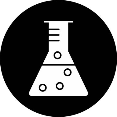 Beaker Simgesi, Web Kullanımı için Vektör İllüstrasyonu