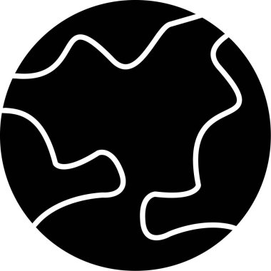 Web Kullanımı için Dünya Simgesi, Vektör İllüstrasyonu