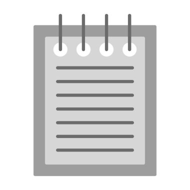 Web Kullanımı için Not Simgesi, Vektör İllüstrasyonu