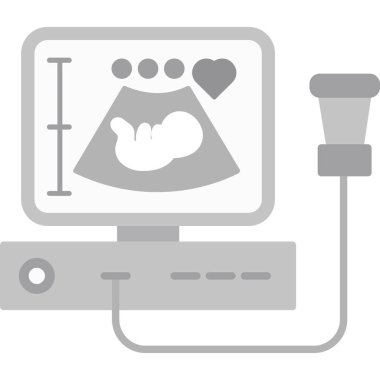 Web kullanımı için Ultrason Simgesi, Vektör İllüstrasyonu