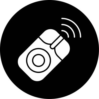 Web Kullanımı için Kablosuz Fare Simgesi, Vektör İllüstrasyonu