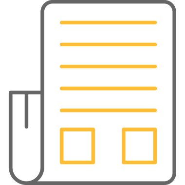 Web Kullanımı için Haber Simgesi, Vektör İllüstrasyonu