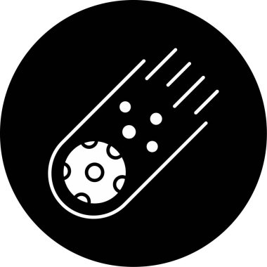 Web Kullanımı için Kuyrukluyıldız Simgesi, Vektör İllüstrasyonu