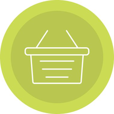 Alışveriş Sepeti Simgesi, Web Kullanımı için Vektör İllüstrasyonu