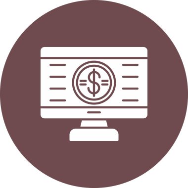 Web kullanımı için Siber Pazartesi Simgesi, Vektör İllüstrasyonu