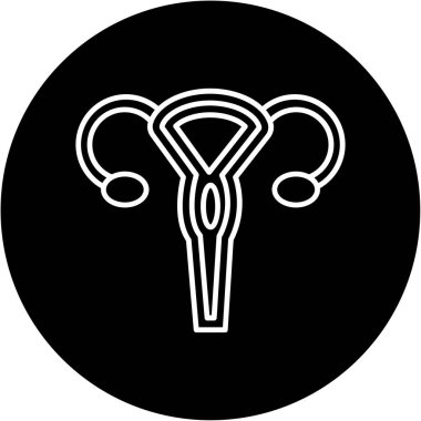 Web kullanımı için Rahim Simgesi, Vektör İllüstrasyonu