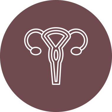 Web kullanımı için Rahim Simgesi, Vektör İllüstrasyonu