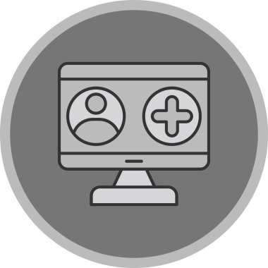 Web Kullanımı için Profil Simgesi, Vektör İllüstrasyonu