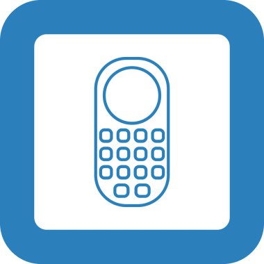 Web kullanımı için Cep Telefonu Simgesi, Vektör İllüstrasyonu