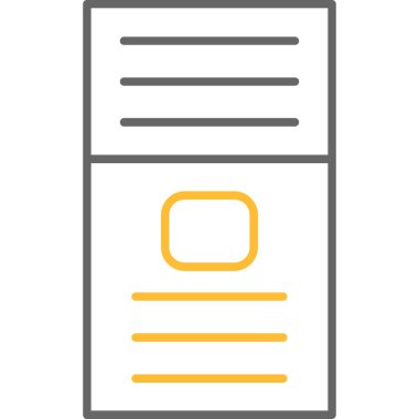 Web Kullanımı için LG Cep Telefonu Simgesi, Vektör İllüstrasyonu