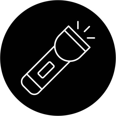 Web Kullanımı için Meşale Simgesi, Vektör İllüstrasyonu