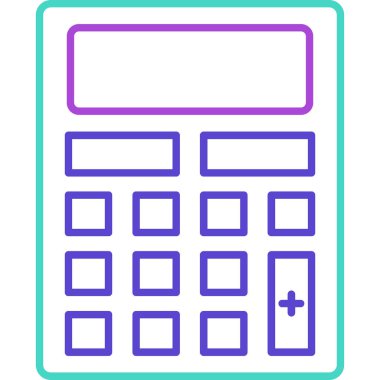 Web Kullanımı için Hesap Makinesi Simgesi, Vektör Resimleri