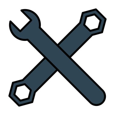 Web Kullanımı için Araç Simgesi, Vektör İllüstrasyonu