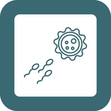 Web kullanımı için Döllenme Simgesi, Vektör İllüstrasyonu