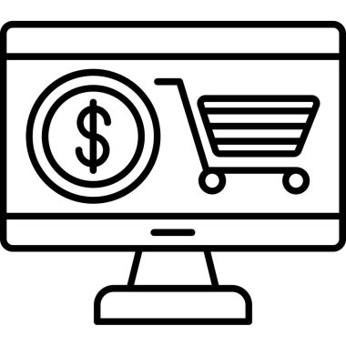 Etrade .svg Simgesi, Web Kullanımı için Vektör İllüstrasyonu