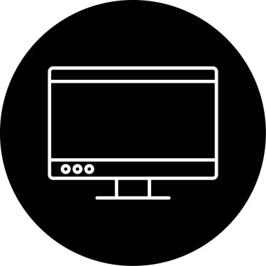 Web Kullanımı için Bilgisayar Simgesi, Vektör İllüstrasyonu