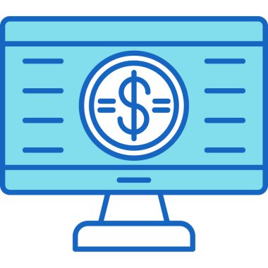 Web kullanımı için Siber Pazartesi Simgesi, Vektör İllüstrasyonu