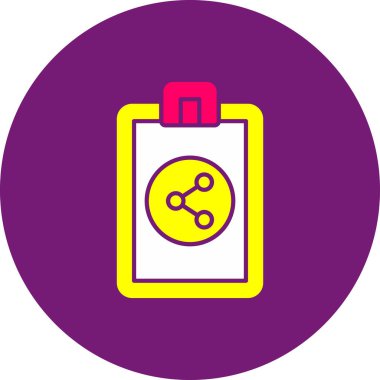 Web Kullanımı için Simge Paylaş, Vektör İllüstrasyonu