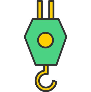 Crane Simgesi, Web Kullanımı için Vektör İllüstrasyonu