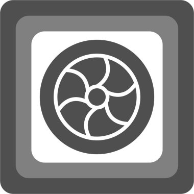 Web Kullanımı için Fan Simgesi, Vektör İllüstrasyonu